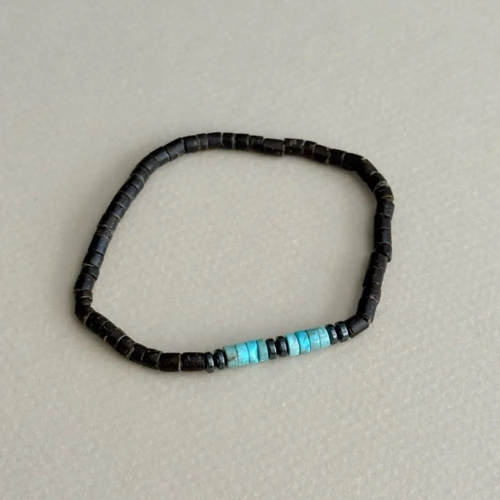 Boho beaded bracelet #2402